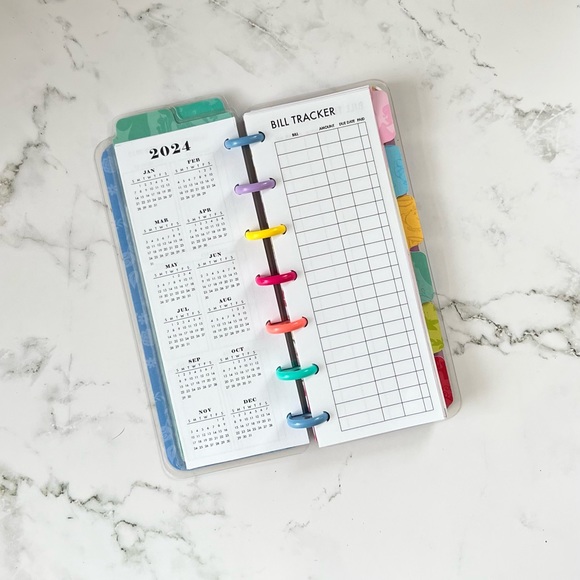 Hand Crafted Office Disney Princess Skinny Mini Happy Planner Size